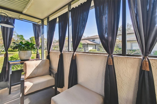 view of sunroom / solarium