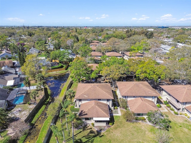 drone / aerial view featuring a residential view