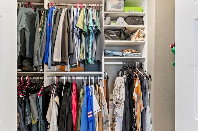 view of closet