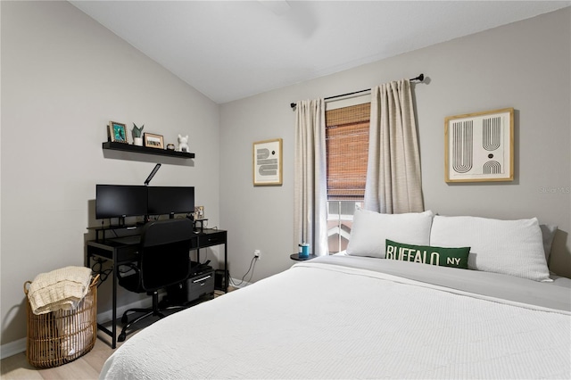 bedroom with baseboards