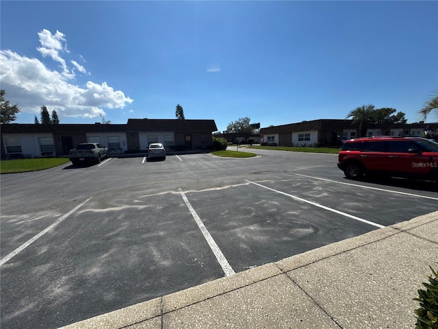 view of uncovered parking lot