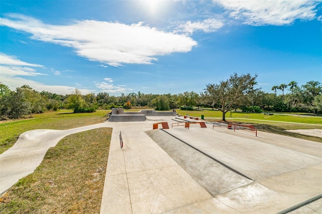 surrounding community featuring a lawn