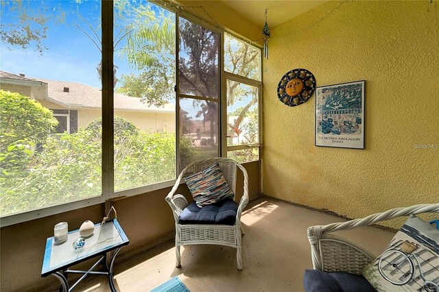 view of sunroom / solarium