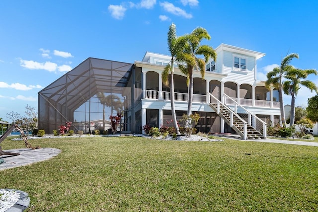 exterior space with stairs