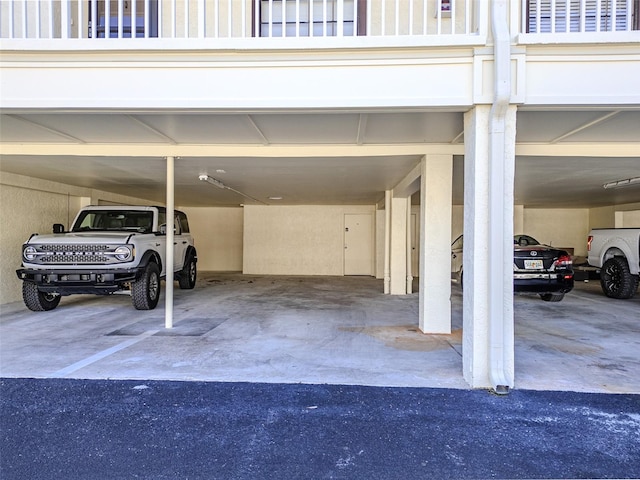 view of vehicle parking