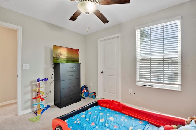 1773 Yellow Trl, Lakeland, FL 33801 - bedroom with ceiling fan, carpet floors, and baseboards