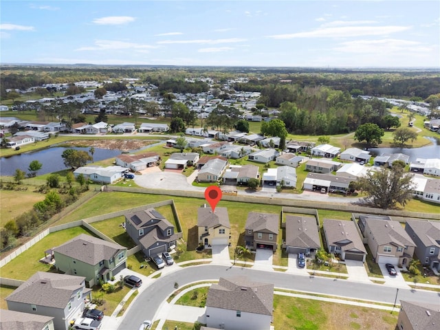 1773 Yellow Trl, Lakeland, FL 33801 - aerial view featuring a water view and a residential view