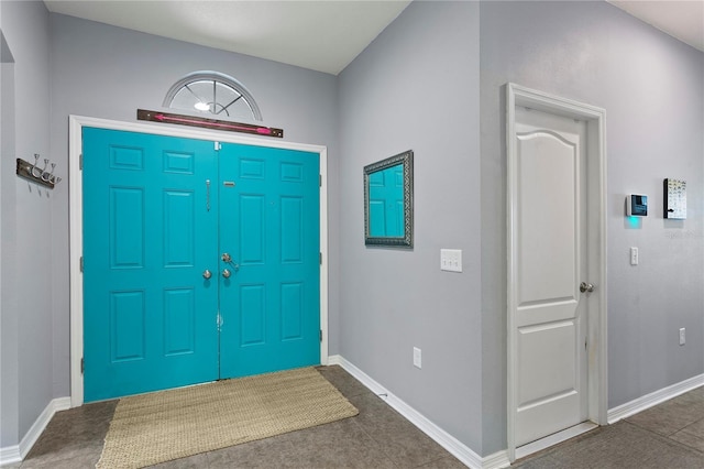 entrance foyer with baseboards