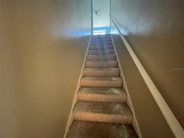 view of stairs