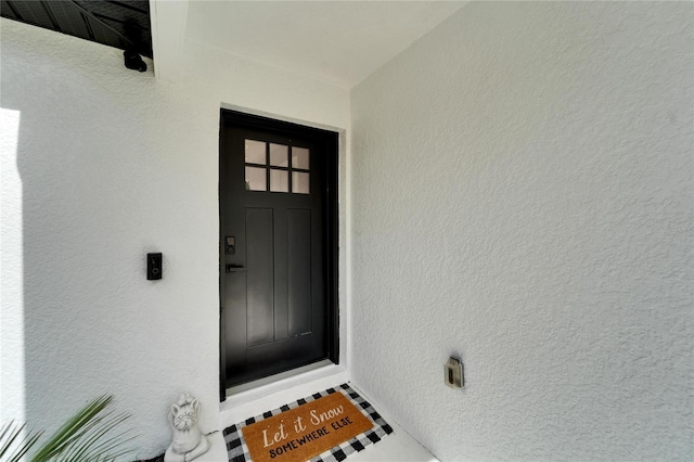 4118 Ramona Dr, Spring Hill, FL 34606 - entrance to property featuring stucco siding