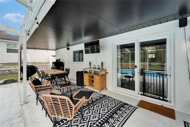 4118 Ramona Dr, Spring Hill, FL 34606 - view of patio / terrace with outdoor dining space and area for grilling