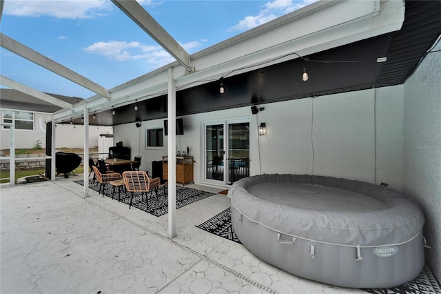 4118 Ramona Dr, Spring Hill, FL 34606 - view of patio / terrace featuring a lanai and a grill