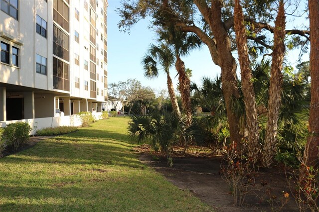 view of community with a lawn