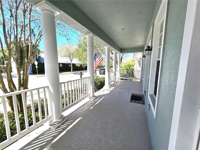 view of patio with covered porch