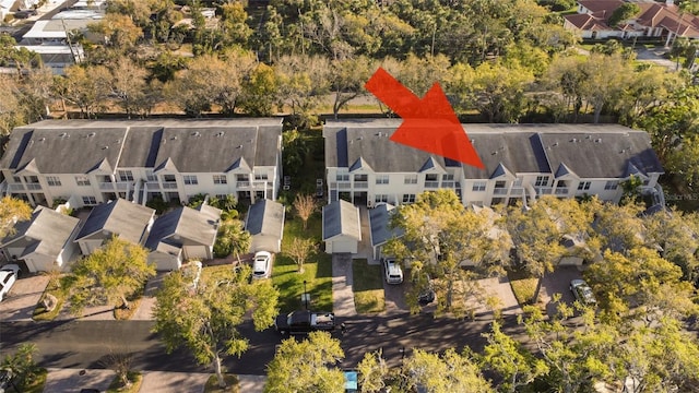 bird's eye view featuring a residential view