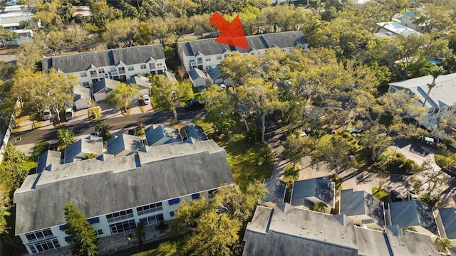 aerial view featuring a residential view