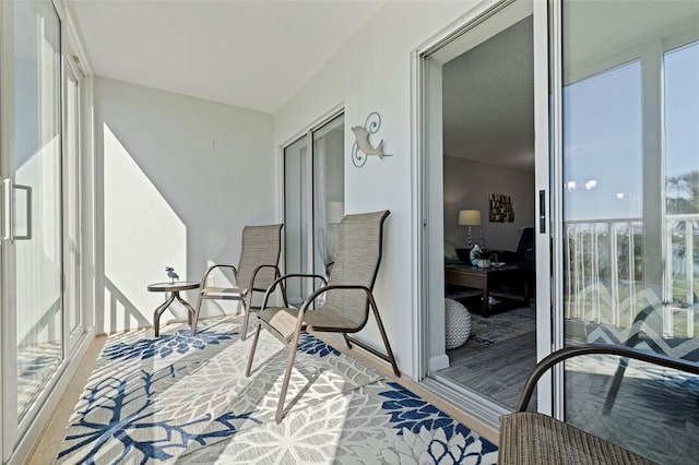 view of sunroom / solarium