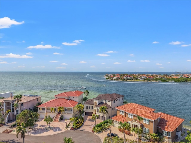 water view featuring a residential view