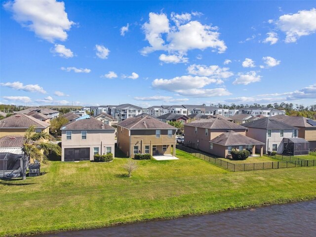 drone / aerial view featuring a residential view