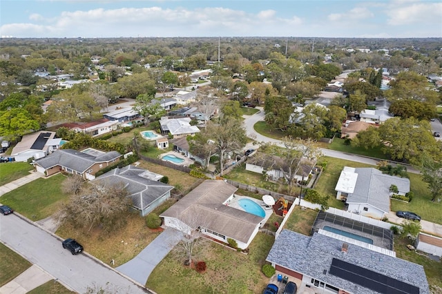 drone / aerial view featuring a residential view