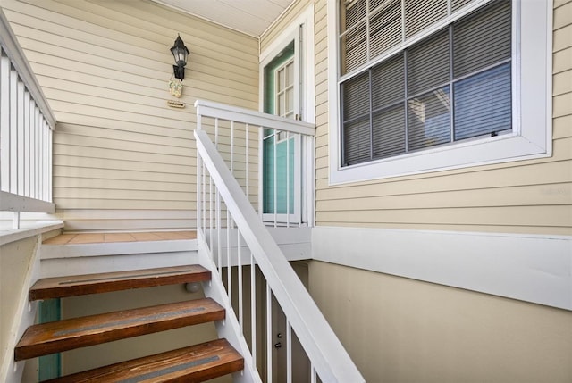 view of stairs