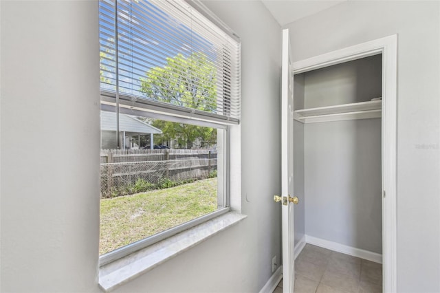 view of closet