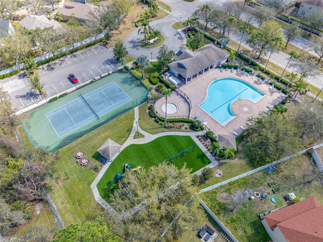 birds eye view of property