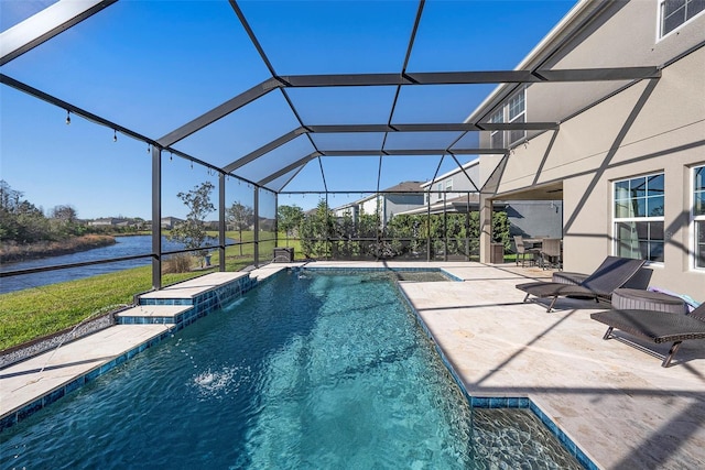 4607 Ballantrae Blvd, Land O Lakes, FL 34638 - outdoor pool with a water view and a patio