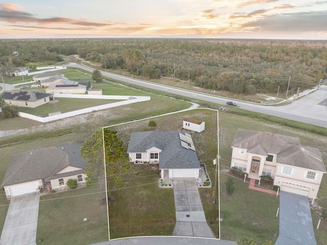 birds eye view of property featuring a residential view