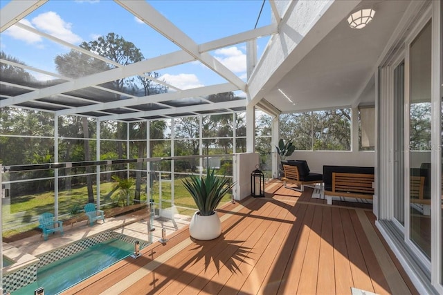 view of sunroom / solarium