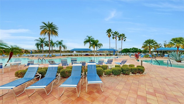 pool featuring a patio