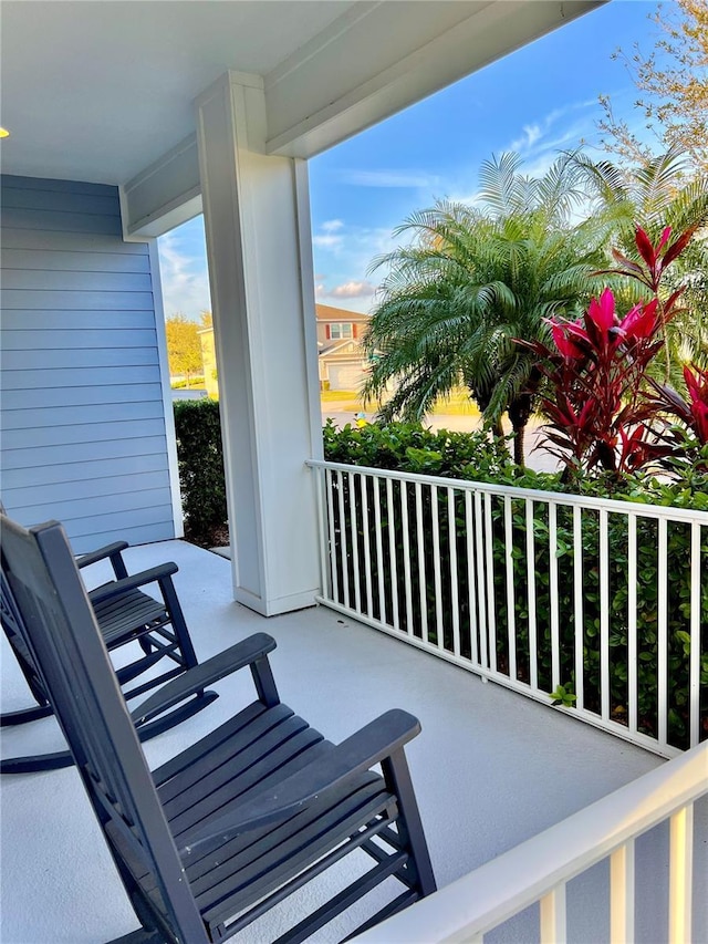 view of balcony