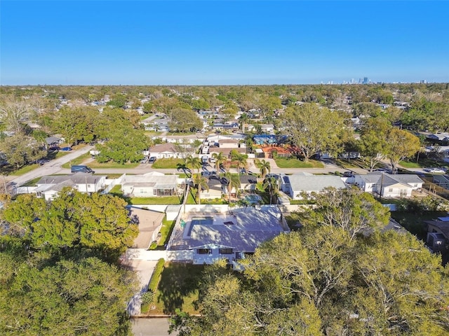 aerial view featuring a residential view