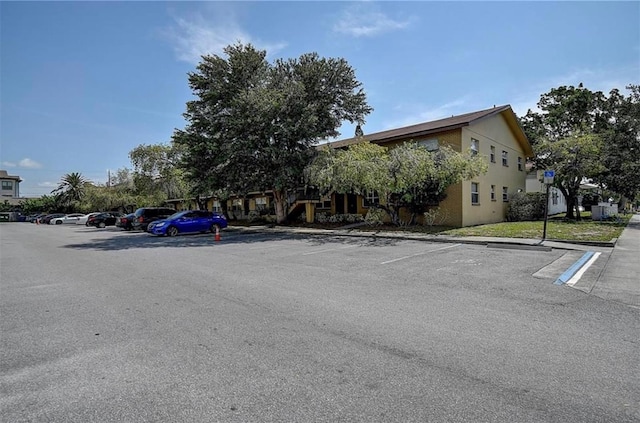 view of uncovered parking lot