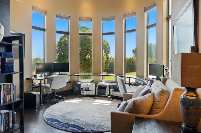 sunroom / solarium featuring a healthy amount of sunlight