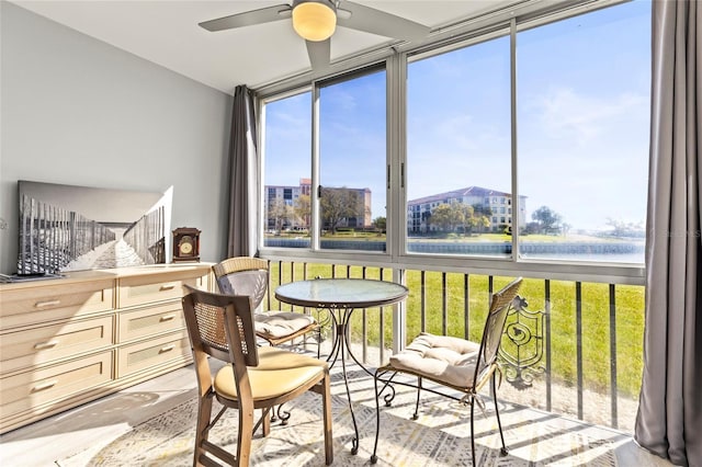 19029 US Highway 19 N Unit 7-9, Clearwater, FL 33764 - sunroom / solarium featuring plenty of natural light and a ceiling fan