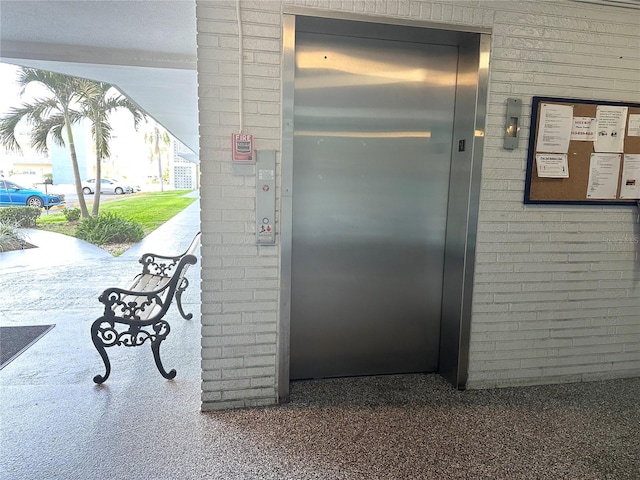 entrance to property with elevator