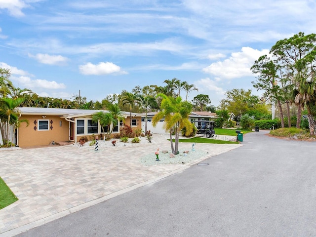 ranch-style house featuring driveway