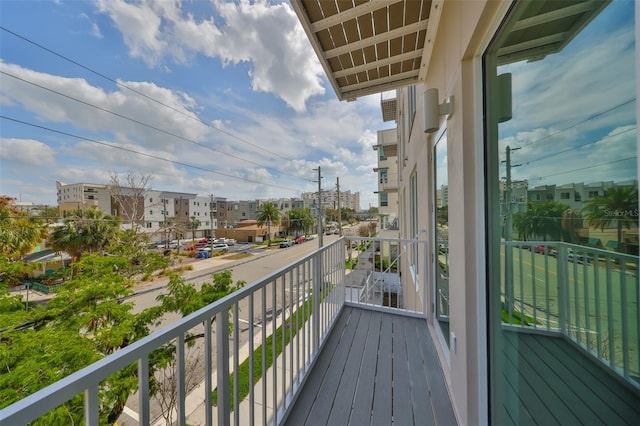 view of balcony