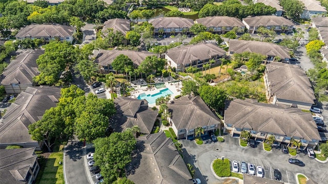 drone / aerial view featuring a residential view