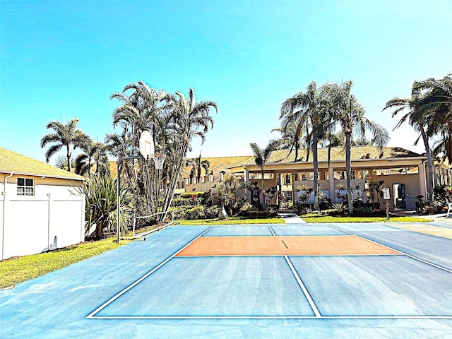 view of basketball court featuring community basketball court