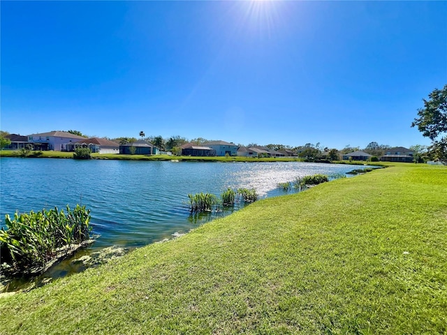 water view with a residential view