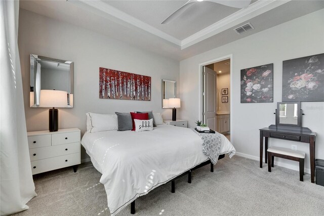 3753 Maxwell Park Dr, Sun City Center, FL 33573 - carpeted bedroom featuring ensuite bath