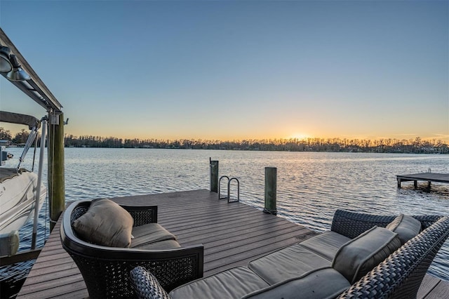 5914 Fitzgerald Rd, Odessa, FL 33556 - dock area featuring a water view