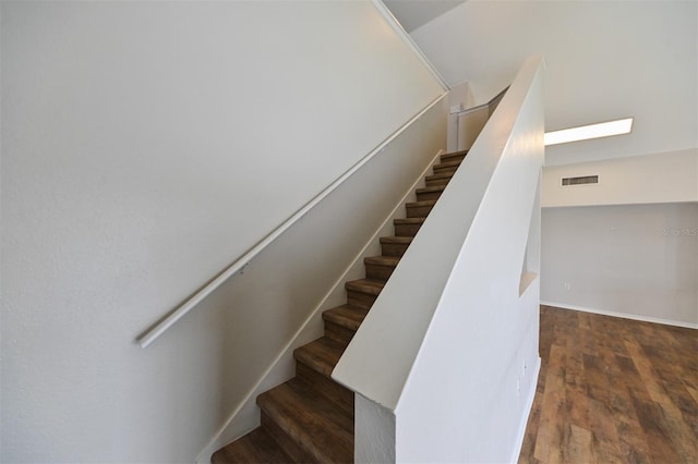 9730 Lake Chase Island Way Unit 9730, Tampa, FL 33626 - stairs featuring wood finished floors