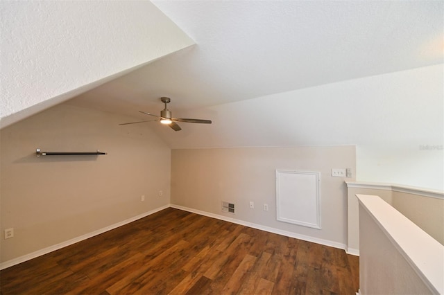 9730 Lake Chase Island Way Unit 9730, Tampa, FL 33626 - additional living space featuring lofted ceiling, wood finished floors, and ceiling fan