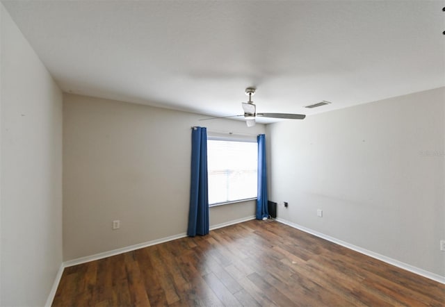9730 Lake Chase Island Way Unit 9730, Tampa, FL 33626 - unfurnished room featuring a ceiling fan and wood finished floors