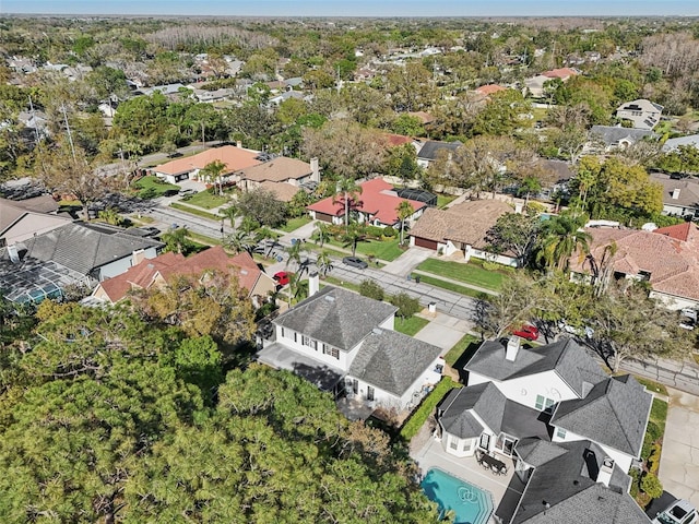 drone / aerial view featuring a residential view