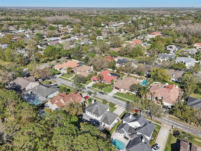 aerial view featuring a residential view