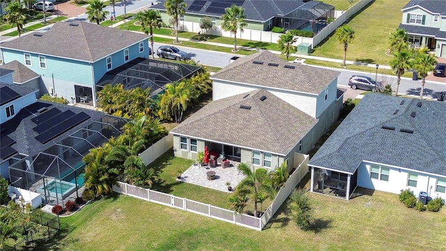 aerial view featuring a residential view